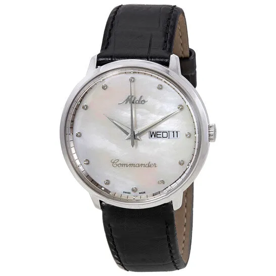 Original Mido Commander Mother of Pearl Diamond Dial Watch M841941961 JMS always Watches Original Mido Commander Mother of Pearl Diamond Dial Watch M841941961 JMS always Watches