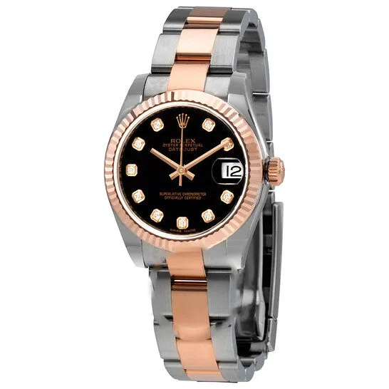 Original Rolex Datejust Automatic Diamond Black Dial Ladies Watch 178271BKDO JMS always Watches Original Rolex Datejust Automatic Diamond Black Dial Ladies Watch 178271BKDO JMS always Watches