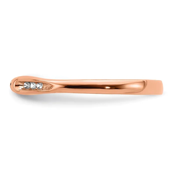 Rings 14k Rose Gold Real Diamond Ring Goldia