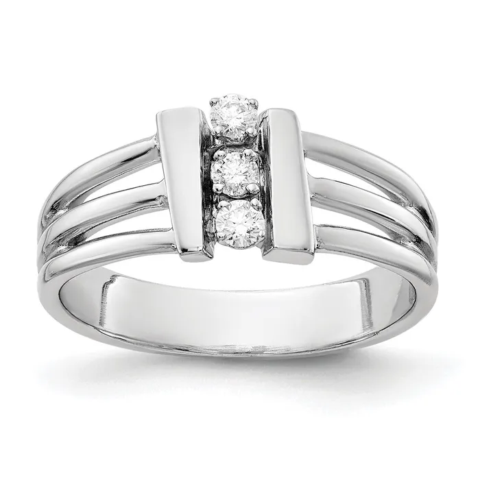Rings 14K White Gold A Real Diamond Ring Goldiacom
