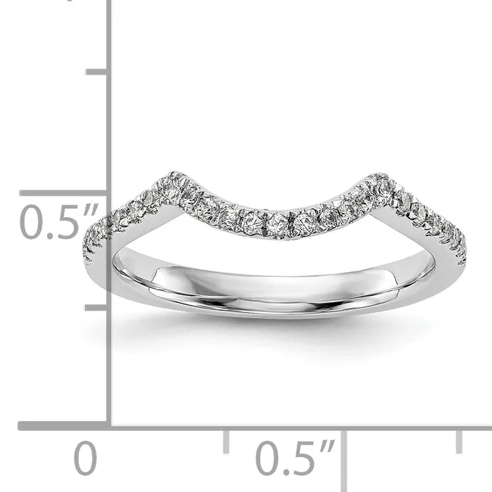 Rings Goldia 010ct CZ Solid Real 14K White Gold Lab Grown SI1SI2 G H I Wedding Wedding Band Ring