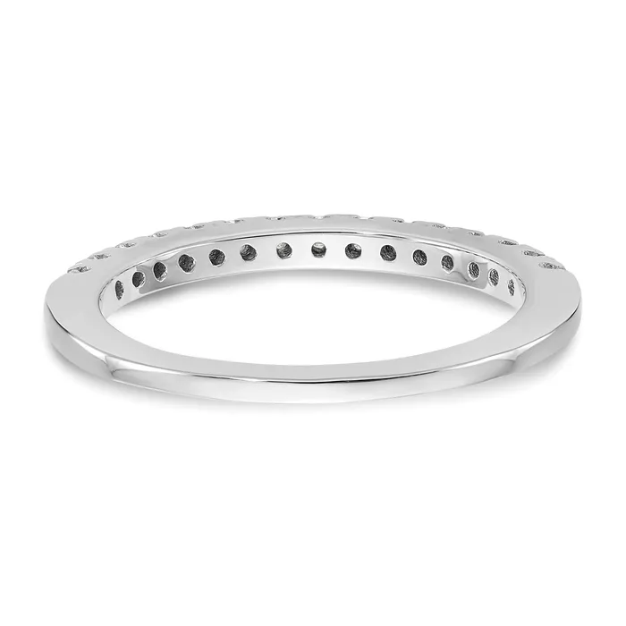 Rings Goldia 015ct CZ Solid Real 14K White Gold Wedding Band Ring