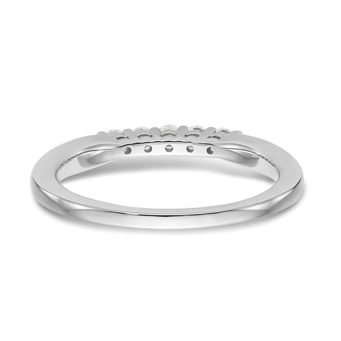 Rings Goldia 015ct CZ Solid Real 14k White Gold Wedding Wedding Band Ring