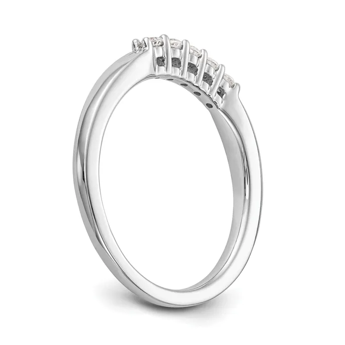 Rings Goldia 015ct CZ Solid Real 14k White Gold Wedding Wedding Band Ring