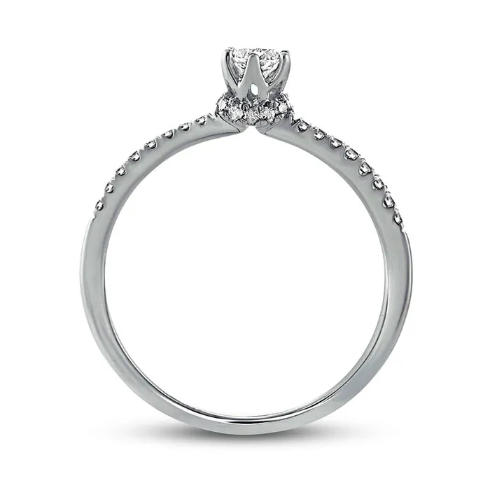Rings Goldia 033 CT TW Natural Diamond Hidden Halo Engagement Ring in Solid 10K White Gold II2 Rings Goldia 033 CT TW Natural Diamond Hidden Halo Engagement Ring in Solid 10K White Gold II2