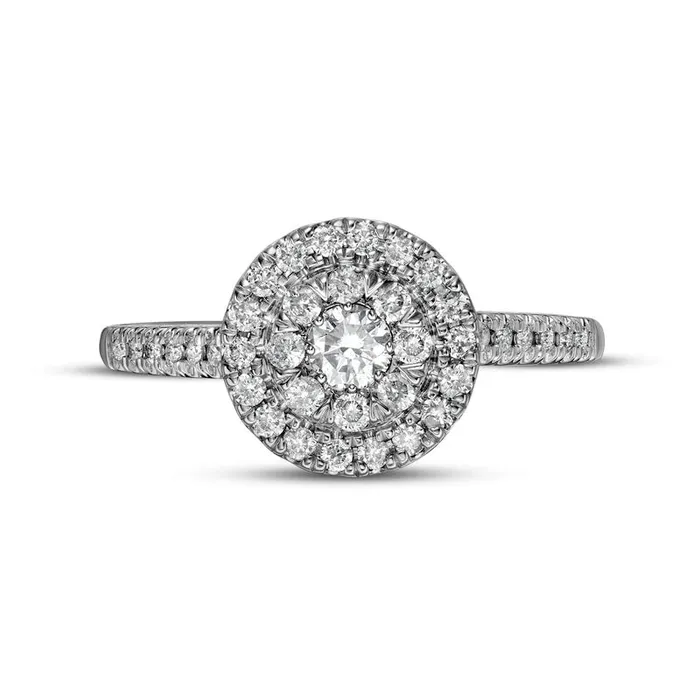 Rings Goldia 050 CT TW Composite Natural Diamond Frame Engagement Ring in Solid 10K White Gold Rings Goldia 050 CT TW Composite Natural Diamond Frame Engagement Ring in Solid 10K White Gold
