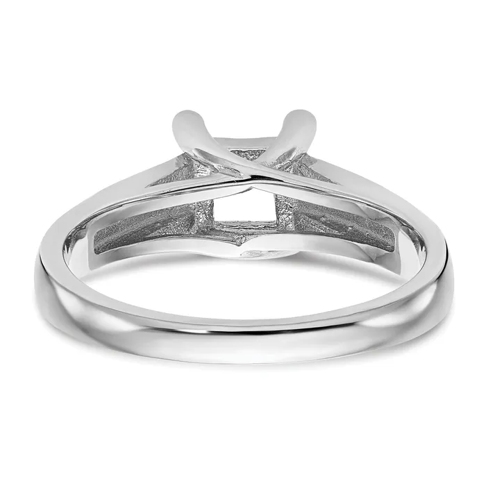 Rings Goldia 075ct CZ Solid Real 14k White Gold Square Solitaire Engagement Ring