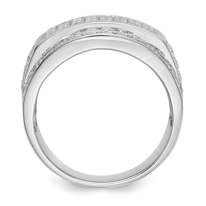 Rings Goldia 10k White Gold 2 Ct Lab Grown Diamond VSSI G Mens Ring