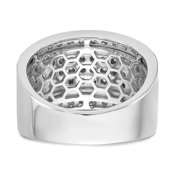 Rings Goldia 10k White Gold 2 Ct Lab Grown Diamond VSSI G Mens Ring