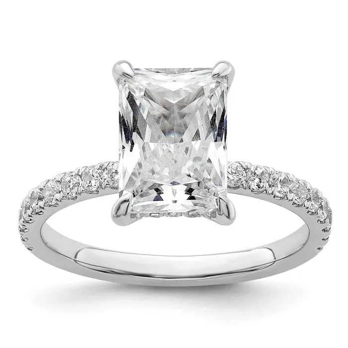 Rings Goldia 14k White Gold 110 Ct Lab Grown Diamond VSSI G 3 Ct center Flair Round Engagement Ring Rings Goldia 14k White Gold 110 Ct Lab Grown Diamond VSSI G 3 Ct center Flair Round Engagement Ring
