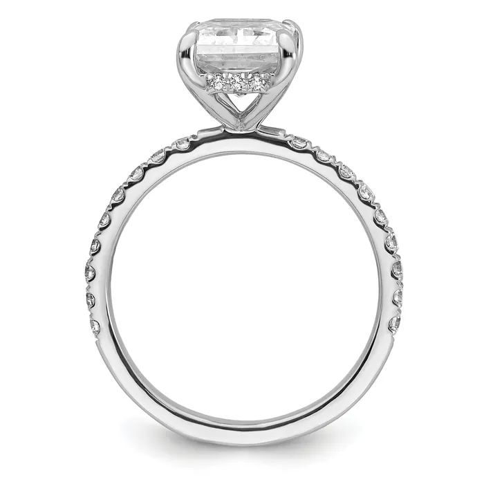 Rings Goldia 14k White Gold 110 Ct Lab Grown Diamond VSSI G 3 Ct center Flair Round Engagement Ring
