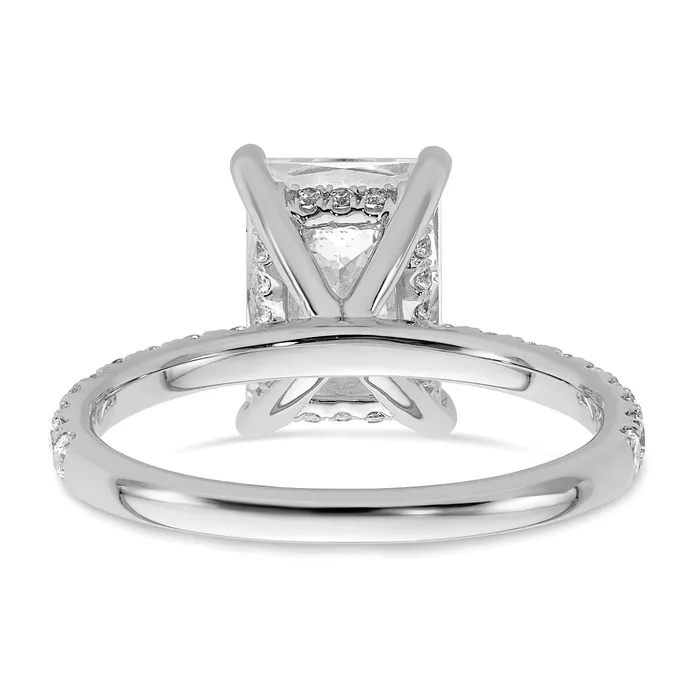 Rings Goldia 14k White Gold 110 Ct Lab Grown Diamond VSSI G 3 Ct center Flair Round Engagement Ring