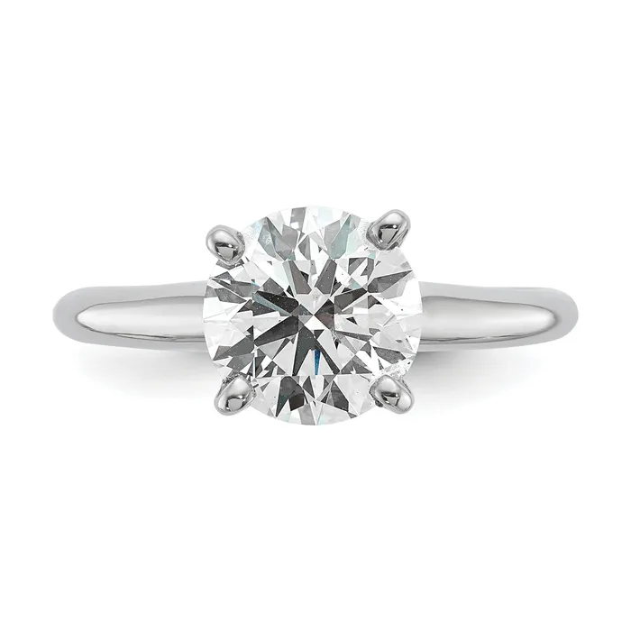 Rings Goldia 14k White Gold 2 Ct Lab Grown Diamond VSSI G Round Solitaire Engagement Ring