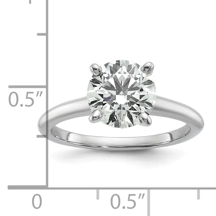 Rings Goldia 14k White Gold 2 Ct Lab Grown Diamond VSSI G Round Solitaire Engagement Ring