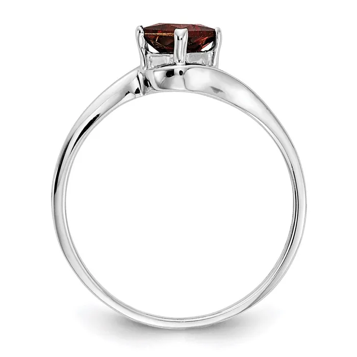 Rings Goldia 14k White Gold 4mm Princess Cut Garnet ring