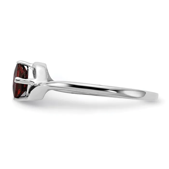 Rings Goldia 14k White Gold 4mm Princess Cut Garnet ring