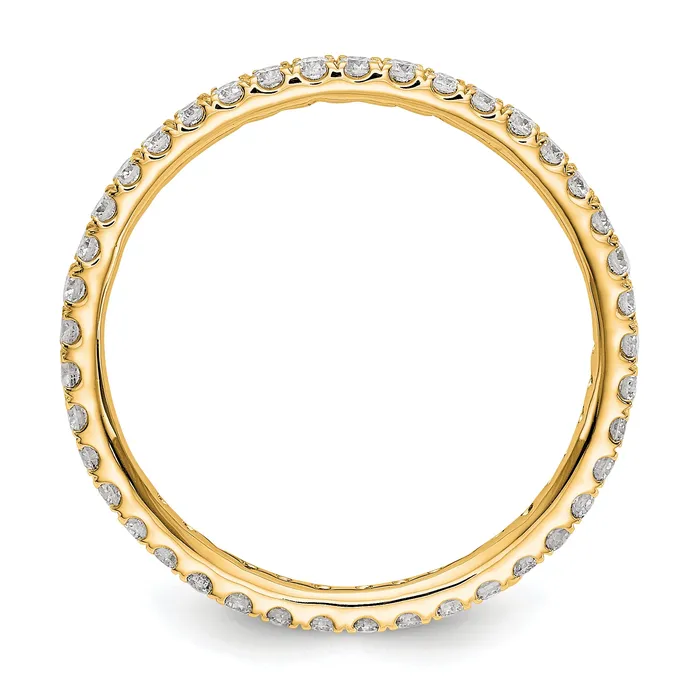 Rings Goldia 14k Yellow Gold 12 Ct Lab Grown Diamond VSSI G Shared Prong Eternity Band Ring