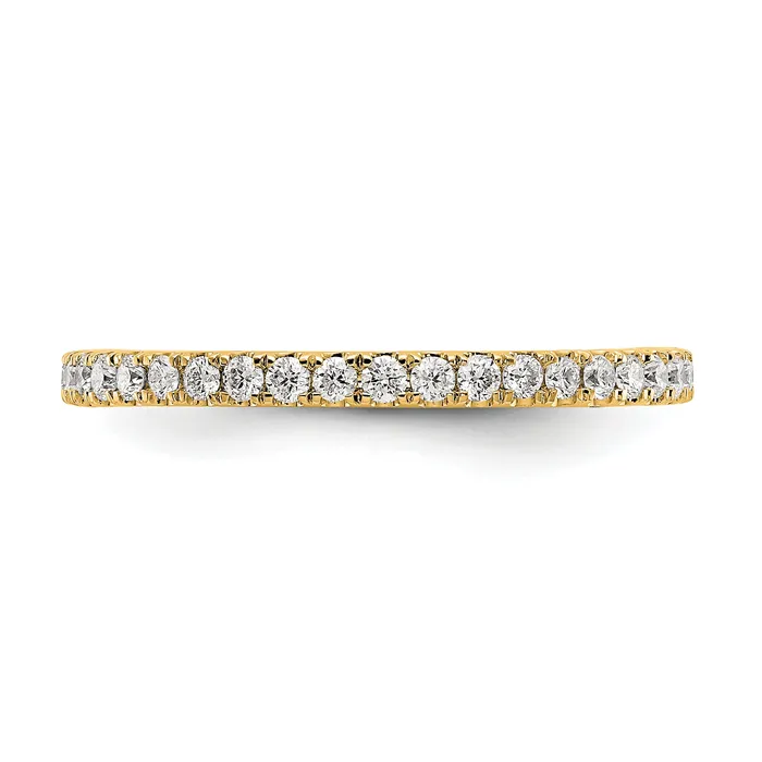 Rings Goldia 14k Yellow Gold 12 Ct Lab Grown Diamond VSSI G Shared Prong Eternity Band Ring