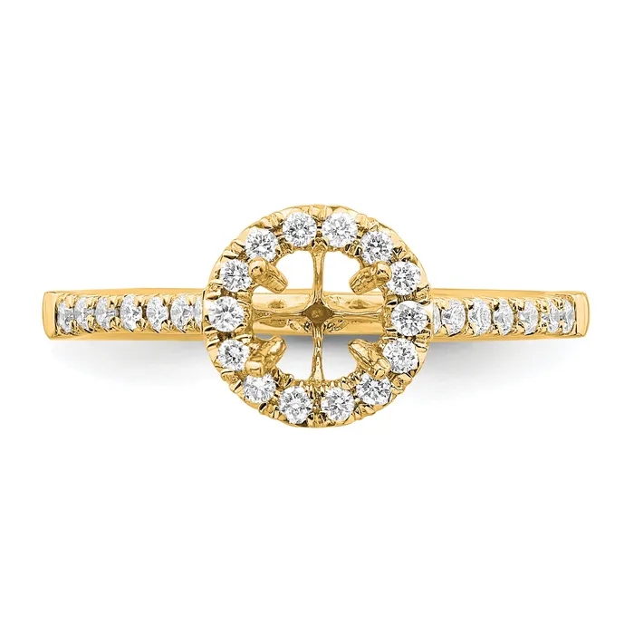 Rings Goldia 14k Yellow Gold 34 Ct Lab Grown Diamond VSSI G Round Halo Engagement Ring
