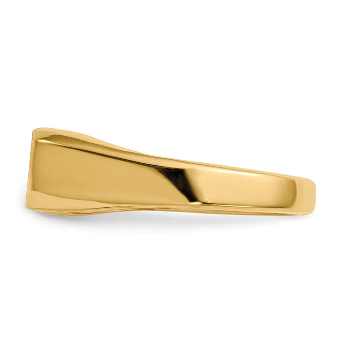 Rings Goldia 14K Yellow Gold 55x135mm Closed Back Signet Ring