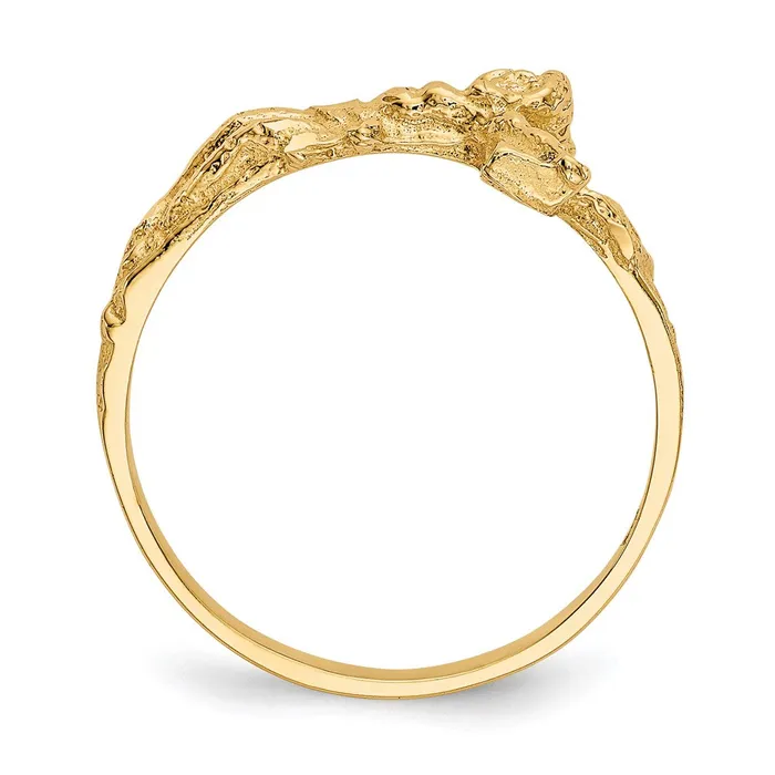 Rings Goldia 14K Yellow Gold Diamondcut Crucifix Ring