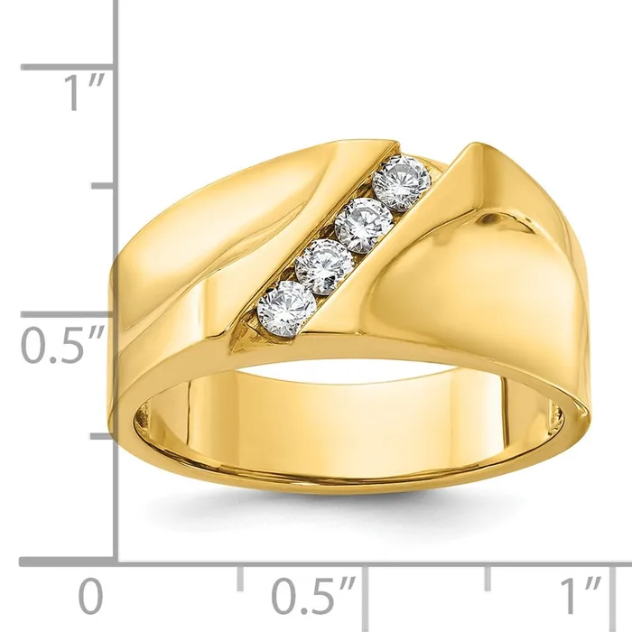 Rings Goldia 14k Yellow Gold Mens Diamond Ring Mounting