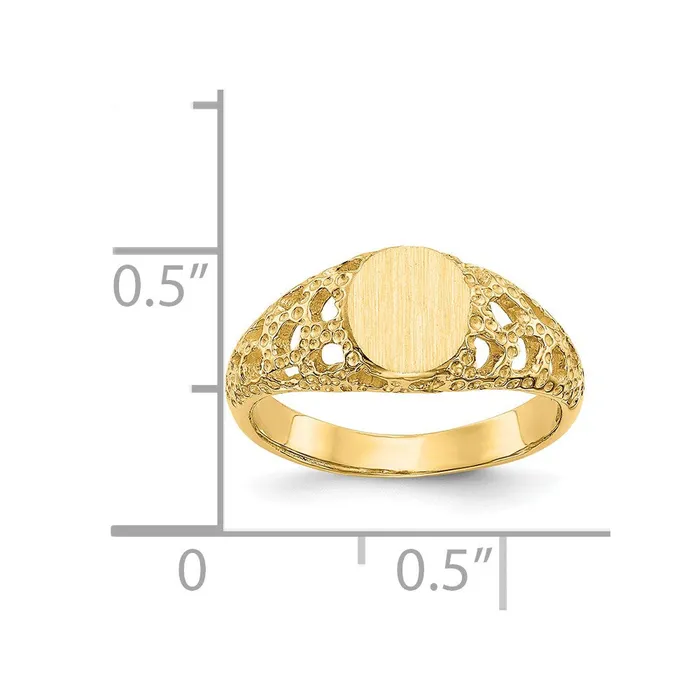 Rings Goldia 14K Yellow Gold Signet Ring