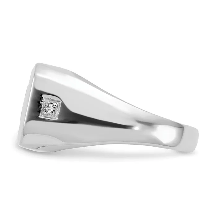 Rings Goldiacom 14k White Gold AAA Real Diamond mens ring