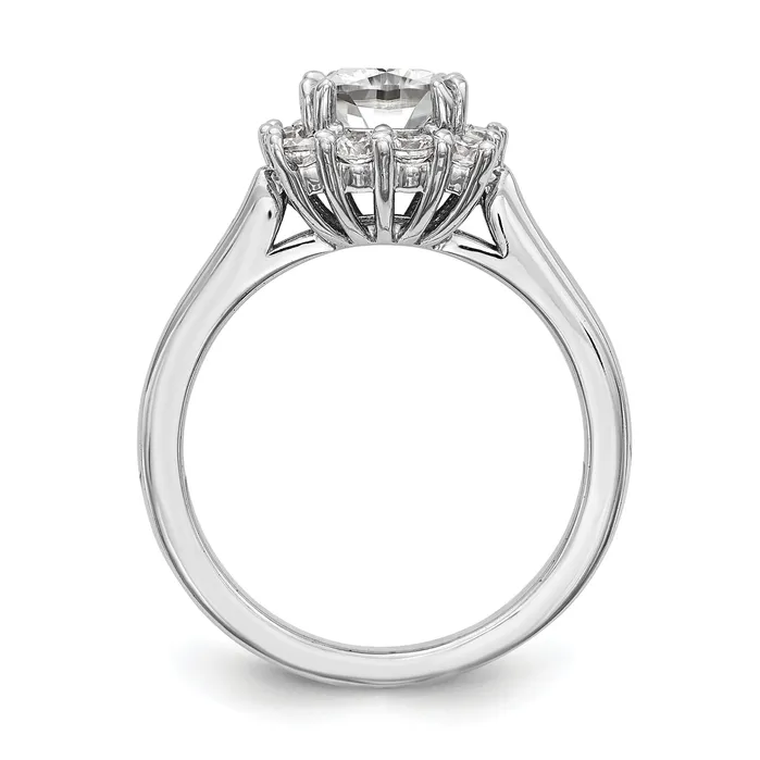 Rings Goldiacom 14k White Gold Cushion Halo Engagement Simulated Diamond Ring Rings Goldiacom 14k White Gold Cushion Halo Engagement Simulated Diamond Ring