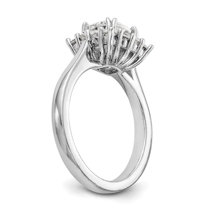 Rings Goldiacom 14k White Gold Cushion Halo Engagement Simulated Diamond Ring Rings Goldiacom 14k White Gold Cushion Halo Engagement Simulated Diamond Ring
