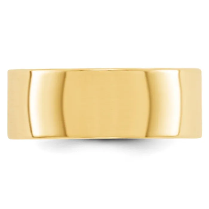 Rings Goldia Solid 10K Yellow Gold 8mm Light Weight Flat MensWomens Wedding Band Ring Size 13 Rings Goldia Solid 10K Yellow Gold 8mm Light Weight Flat MensWomens Wedding Band Ring Size 13