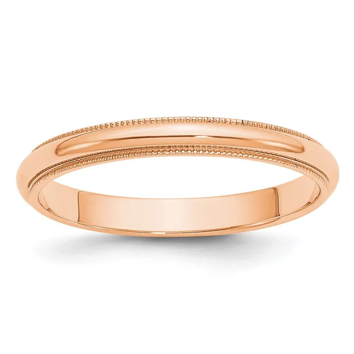 Rings Goldia Solid 10K Yellow Gold Rose Gold 3mm Milgrain HalfRound Wedding MensWomens Wedding Band Ring Size 8 Rings Goldia Solid 10K Yellow Gold Rose Gold 3mm Milgrain HalfRound Wedding MensWomens Wedding Band Ring Size 8