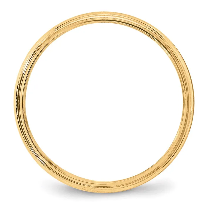 Rings Goldia Solid 18K Yellow Gold 4mm Milgrain Half Round MensWomens Wedding Band Ring Size 125 Rings Goldia Solid 18K Yellow Gold 4mm Milgrain Half Round MensWomens Wedding Band Ring Size 125