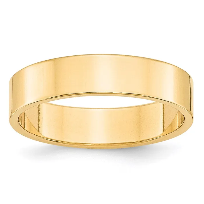 Rings Goldia Solid 18K Yellow Gold 5mm Light Weight Flat MensWomens Wedding Band Ring Size 14 Rings Goldia Solid 18K Yellow Gold 5mm Light Weight Flat MensWomens Wedding Band Ring Size 14