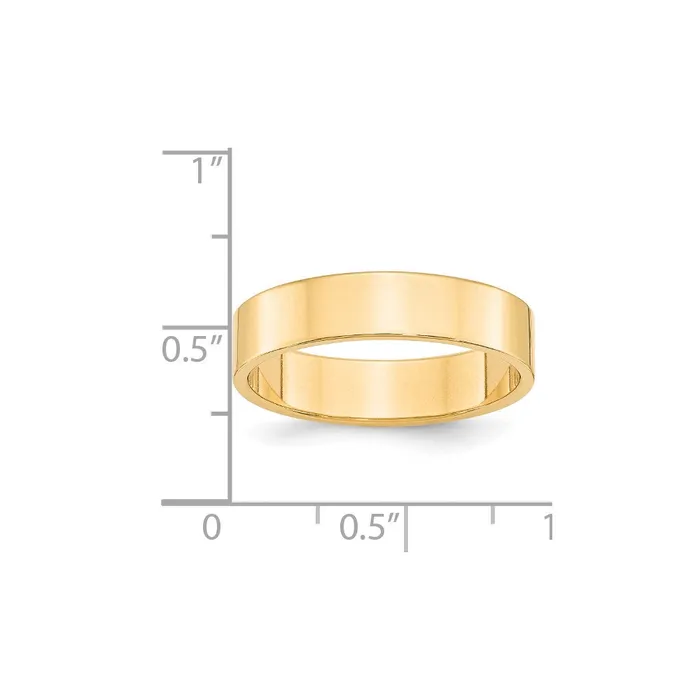 Rings Goldia Solid 18K Yellow Gold 5mm Light Weight Flat MensWomens Wedding Band Ring Size 14 Rings Goldia Solid 18K Yellow Gold 5mm Light Weight Flat MensWomens Wedding Band Ring Size 14