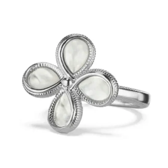 Rings JMS always Original Judith Ripka Jardin Flower Ring With Mother Of Pearl Rings JMS always Original Judith Ripka Jardin Flower Ring With Mother Of Pearl