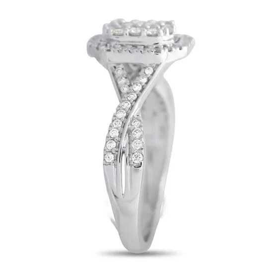 Rings JMS always Original LB Exclusive 14K White Gold 050ct Diamond Twist Ring Rings JMS always Original LB Exclusive 14K White Gold 050ct Diamond Twist Ring