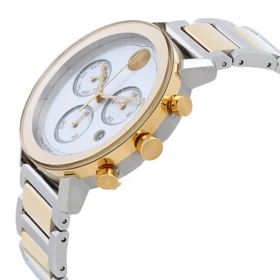 Rings JMS always Original Movado Bold Evolution Chronograph Quartz Silver Dial TwoTone Mens Watch 3600888 Rings JMS always Original Movado Bold Evolution Chronograph Quartz Silver Dial TwoTone Mens Watch 3600888