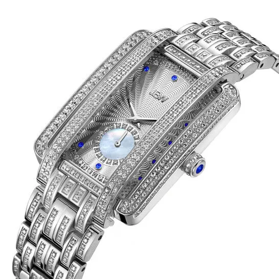 Rings Original JBW Platinum Series Diamond Silvertone Dial Ladies Watch PS505B JMS always Rings Original JBW Platinum Series Diamond Silvertone Dial Ladies Watch PS505B JMS always