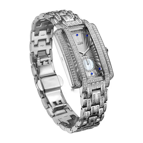 Rings Original JBW Platinum Series Diamond Silvertone Dial Ladies Watch PS505B JMS always Rings Original JBW Platinum Series Diamond Silvertone Dial Ladies Watch PS505B JMS always