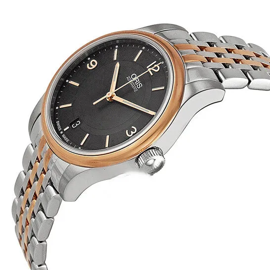 Rings Original Oris Classic Date Black Dial TwoTone Stainless Steel Mens Watch 01 733 7578 433407 8 18 63 JMS always Rings Original Oris Classic Date Black Dial TwoTone Stainless Steel Mens Watch 01 733 7578 433407 8 18 63 JMS always