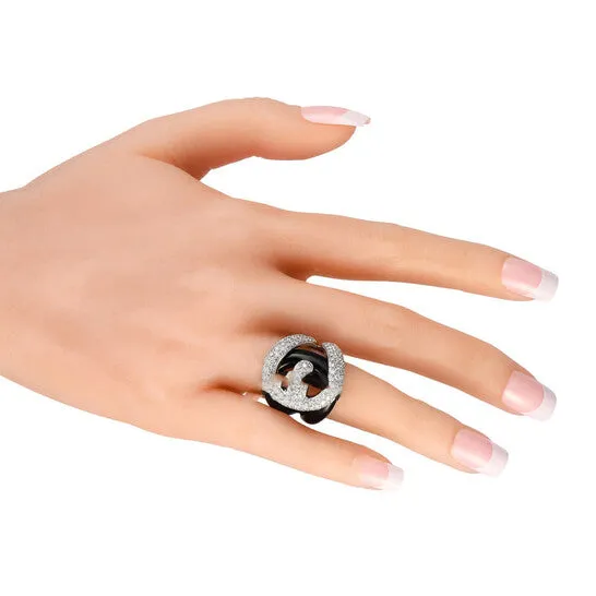 Rings Original PreOwned Roberto Coin 18K White Gold 203ct Diamond and Enamel Ring JMS always Rings Original PreOwned Roberto Coin 18K White Gold 203ct Diamond and Enamel Ring JMS always