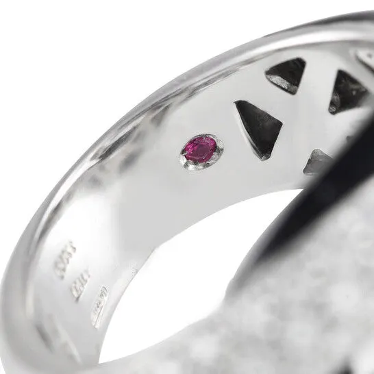 Rings Original PreOwned Roberto Coin 18K White Gold 203ct Diamond and Enamel Ring JMS always Rings Original PreOwned Roberto Coin 18K White Gold 203ct Diamond and Enamel Ring JMS always