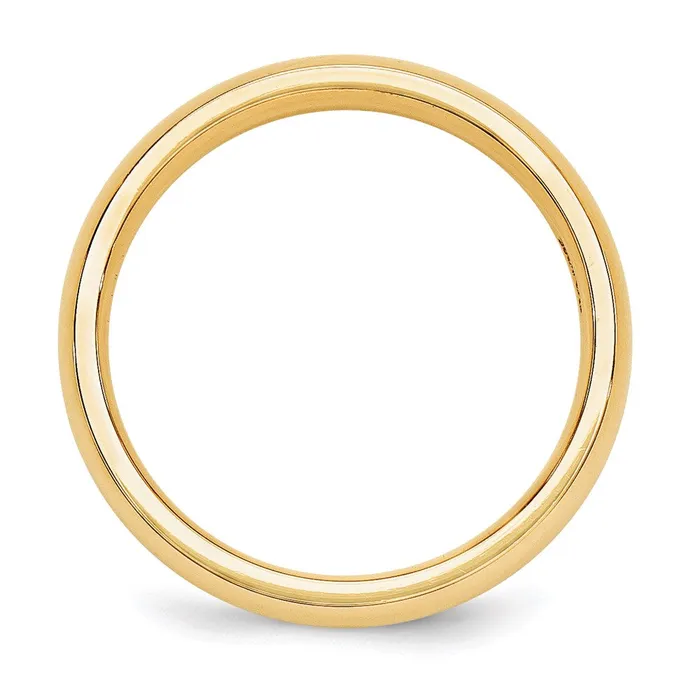 Rings Solid 14K Yellow Gold 5mm Comfort Fit MensWomens Wedding Band Ring Size 55 Goldia Rings Solid 14K Yellow Gold 5mm Comfort Fit MensWomens Wedding Band Ring Size 55 Goldia