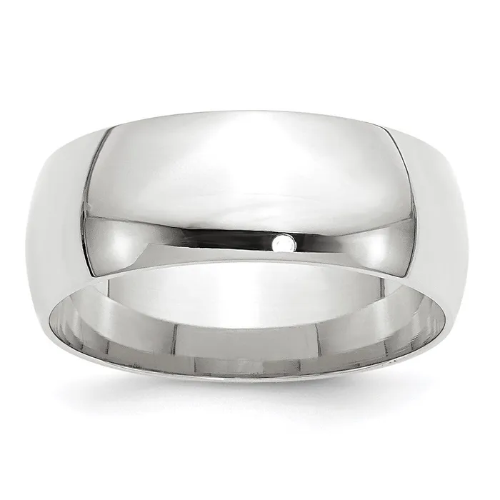 Solid 10K White Gold 8mm Light Weight Comfort Fit MensWomens Wedding Band Ring Size 10 Goldia Rings Solid 10K White Gold 8mm Light Weight Comfort Fit MensWomens Wedding Band Ring Size 10 Goldia Rings