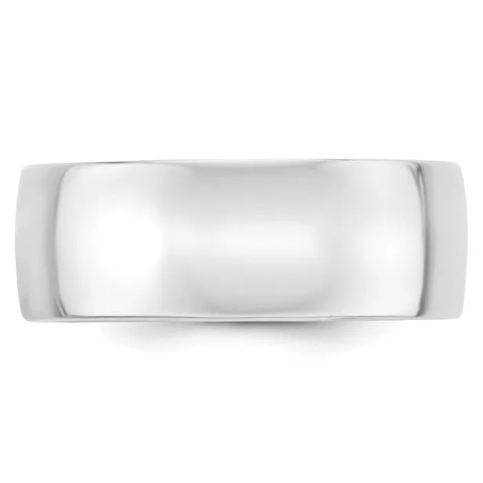 Solid 10K White Gold 8mm Light Weight Comfort Fit MensWomens Wedding Band Ring Size 10 Goldia Rings Solid 10K White Gold 8mm Light Weight Comfort Fit MensWomens Wedding Band Ring Size 10 Goldia Rings