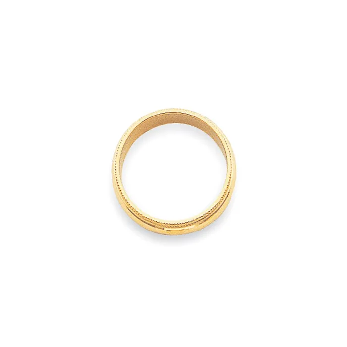 Solid 10K Yellow Gold 3mm Milgrain HalfRound Wedding MensWomens Wedding Band Ring Size 4 Goldia Rings Solid 10K Yellow Gold 3mm Milgrain HalfRound Wedding MensWomens Wedding Band Ring Size 4 Goldia Rings