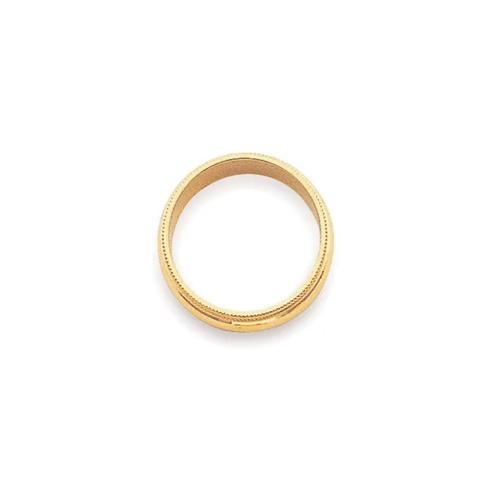 Solid 10K Yellow Gold 3mm Milgrain HalfRound Wedding MensWomens Wedding Band Ring Size 4 Goldia Rings Solid 10K Yellow Gold 3mm Milgrain HalfRound Wedding MensWomens Wedding Band Ring Size 4 Goldia Rings
