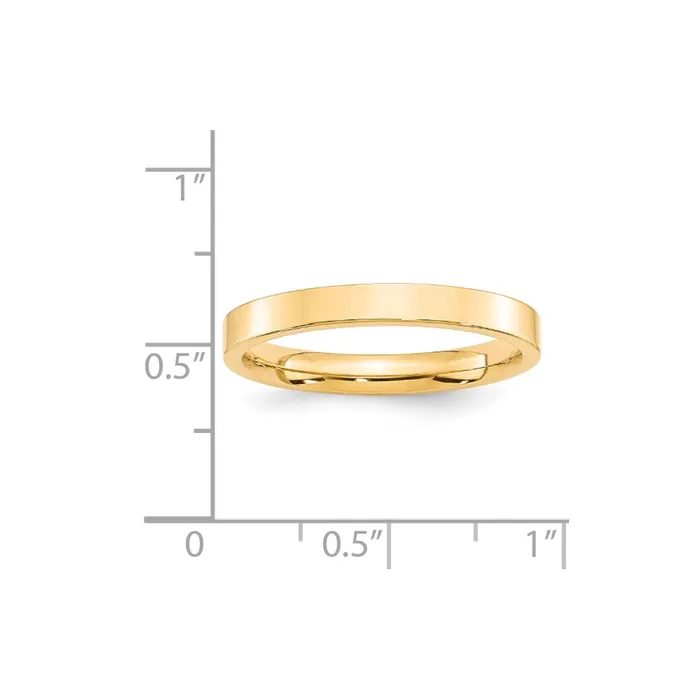 Solid 10K Yellow Gold 3mm Standard Flat Comfort Fit MensWomens Wedding Band Ring Size 11 Goldia Rings Solid 10K Yellow Gold 3mm Standard Flat Comfort Fit MensWomens Wedding Band Ring Size 11 Goldia Rings
