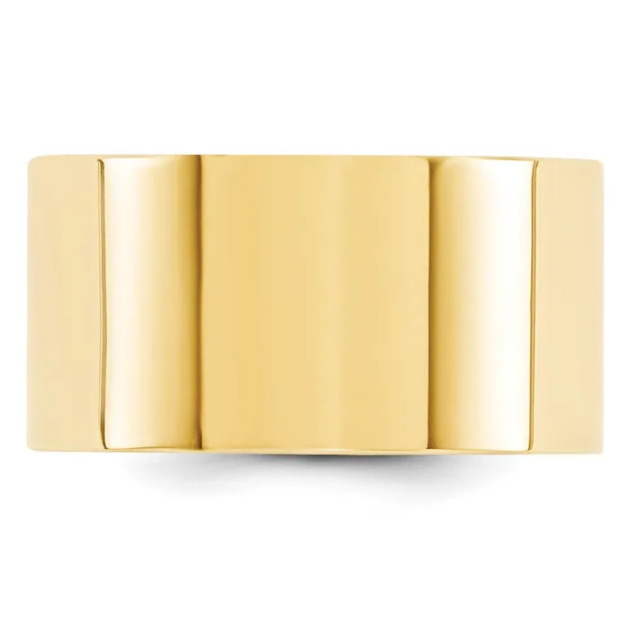Solid 14K Yellow Gold 12mm Standard Flat Comfort Fit MensWomens Wedding Band Ring Size 125 Goldia Rings Solid 14K Yellow Gold 12mm Standard Flat Comfort Fit MensWomens Wedding Band Ring Size 125 Goldia Rings